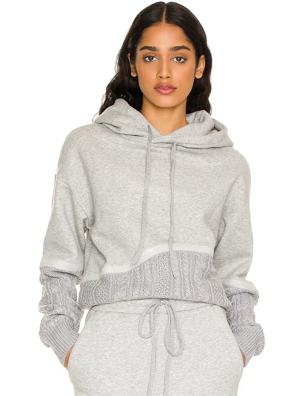 Twenty Montreal Felt Connect Hoodie Sweater gray Size Small